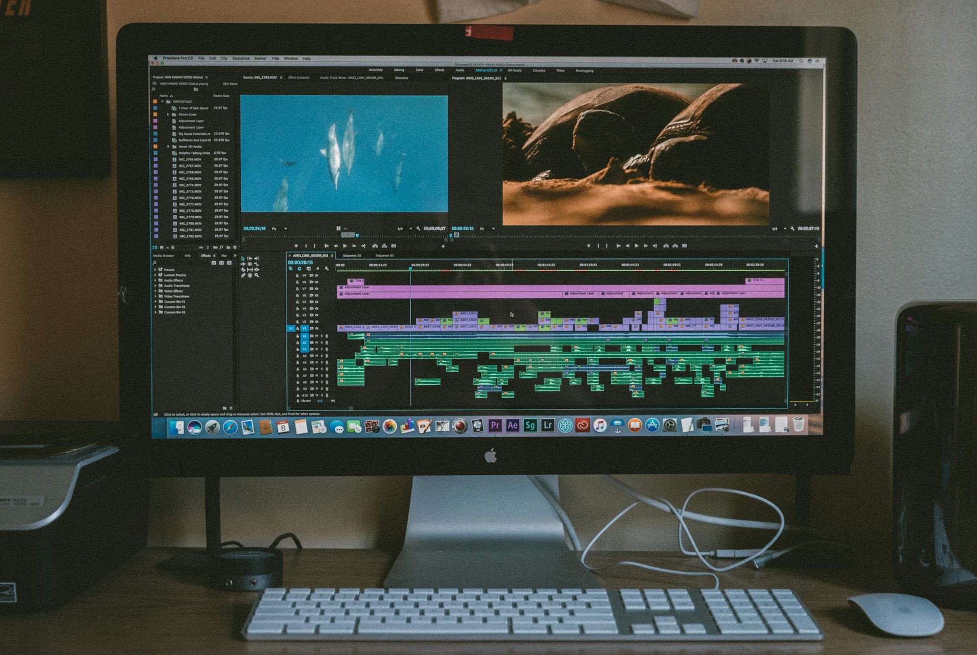 black iMac, Apple Magic Keyboard, and Apple Magic Mouse